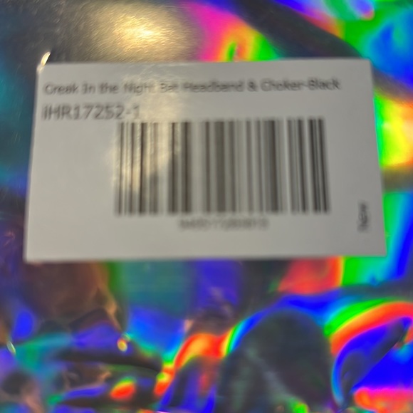 NWT 2 piece set. Bat Headband and Choker - Picture 7 of 8